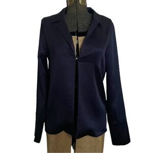 House of Harlow Silk Effect Open Front Blouse NWT